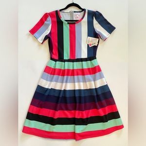 NWT LulaRoe Amelia Stripped Dress